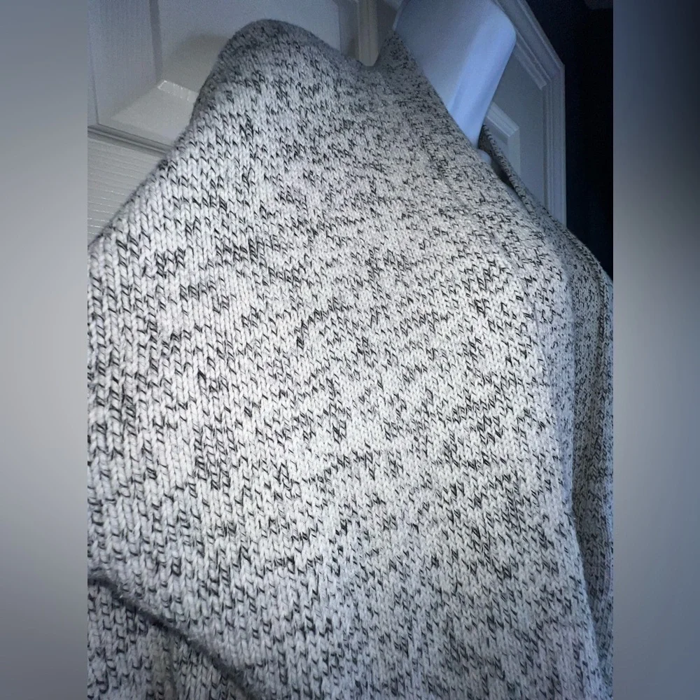 Madewell Women’s X Small White Marled Aztec Cotton Midland Cardigan Sweater XS